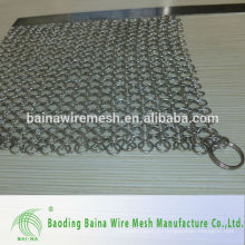 XL 8x8 Premium Нержавеющая сталь Chainmail Scrubber / Чугун Очиститель